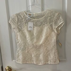 Talbots size 2 petite NWT off white
